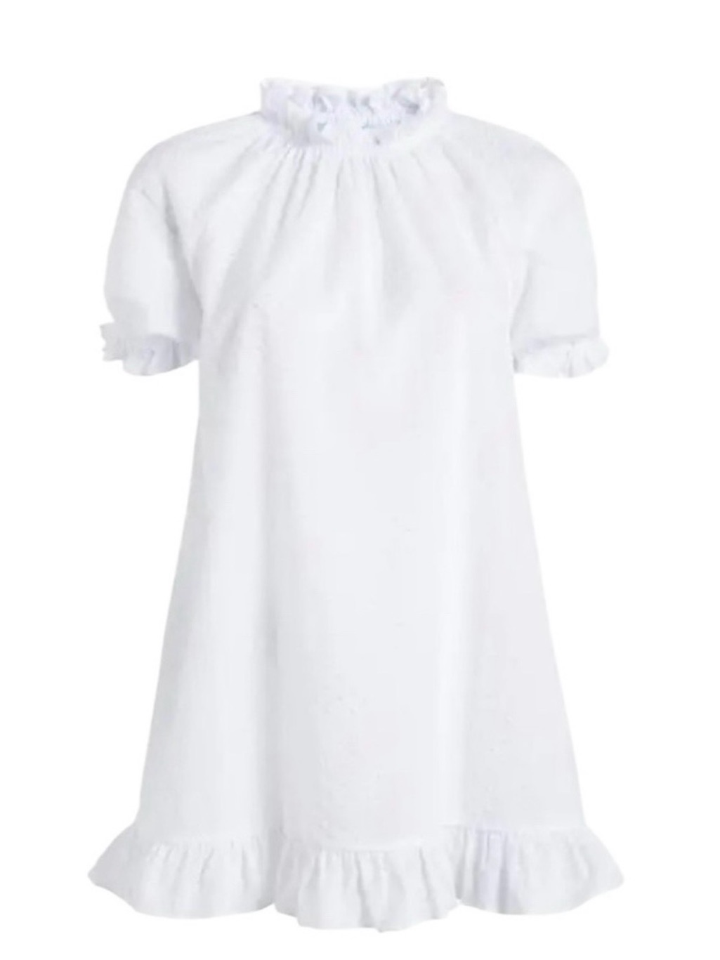 Hill House The Kathrine Nap Dress In White Swiss Dot